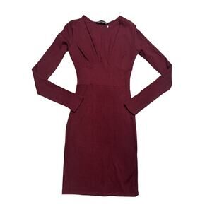 Naked Wardrobe Ribbed Bodycon Midi Dress Size M